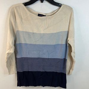 ANN TAYLOR WOMENS QUARTER SLEEVE TOP